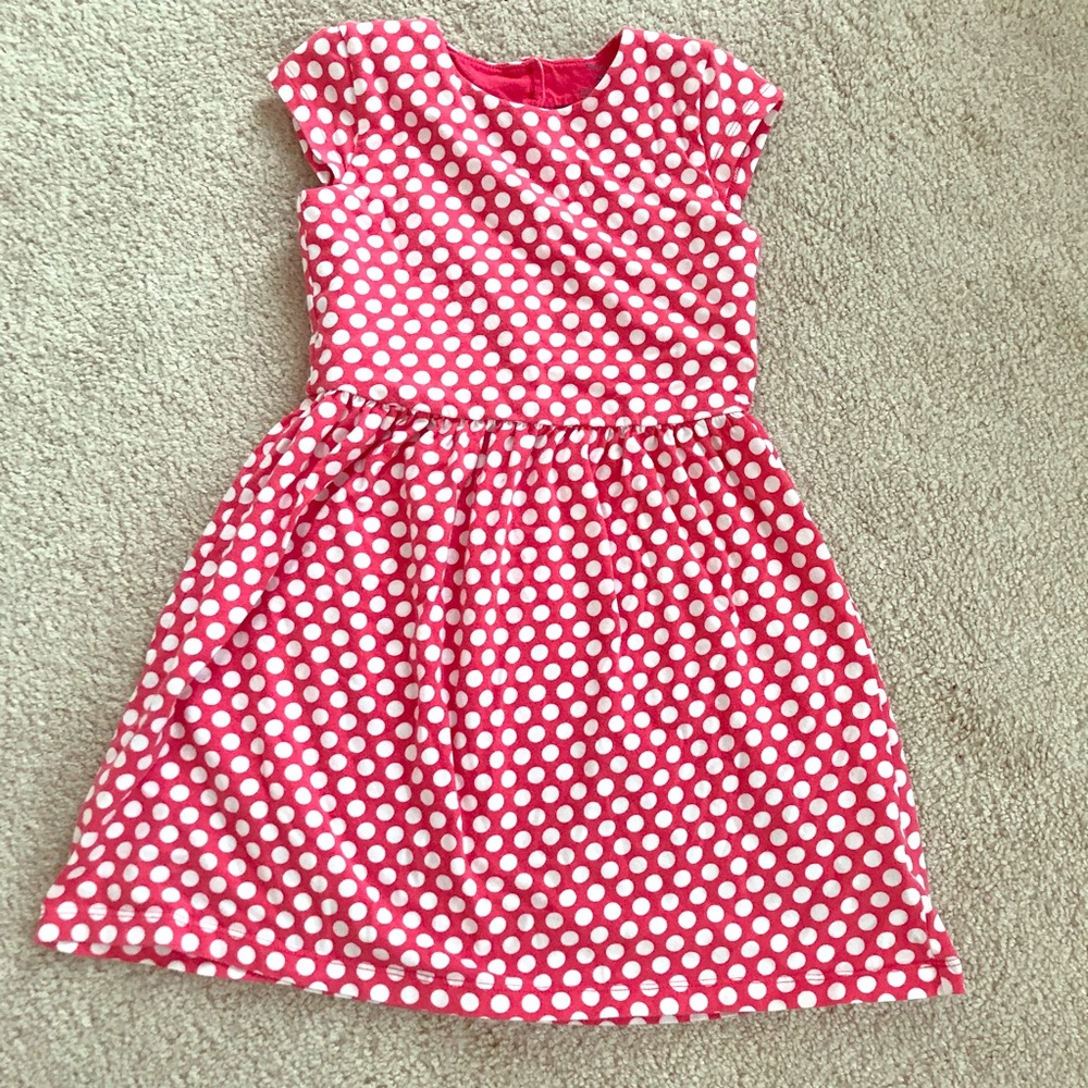 Hot Pink/Mauve Polka Dot Dress with Heart cut out